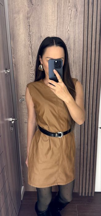 Дамска кожена рокля