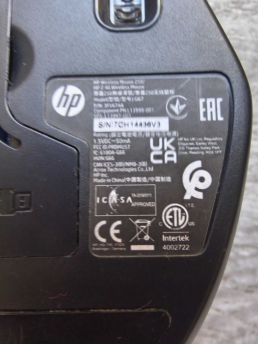 HP Wireless Mouse 250. Receiver USB inclus. Impecabil!