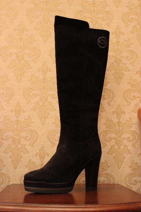 Сапоги зимние замшевые