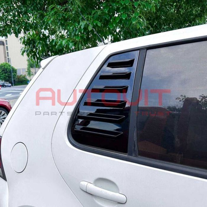 Добавка за задни странични стъкла Vw Golf 4- хриле, golf 4, Черен гланц