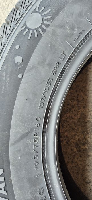 4 anvelope M+S noi Tercelo 195/75/16C,dot 2025.Pretul este pe bucata.
