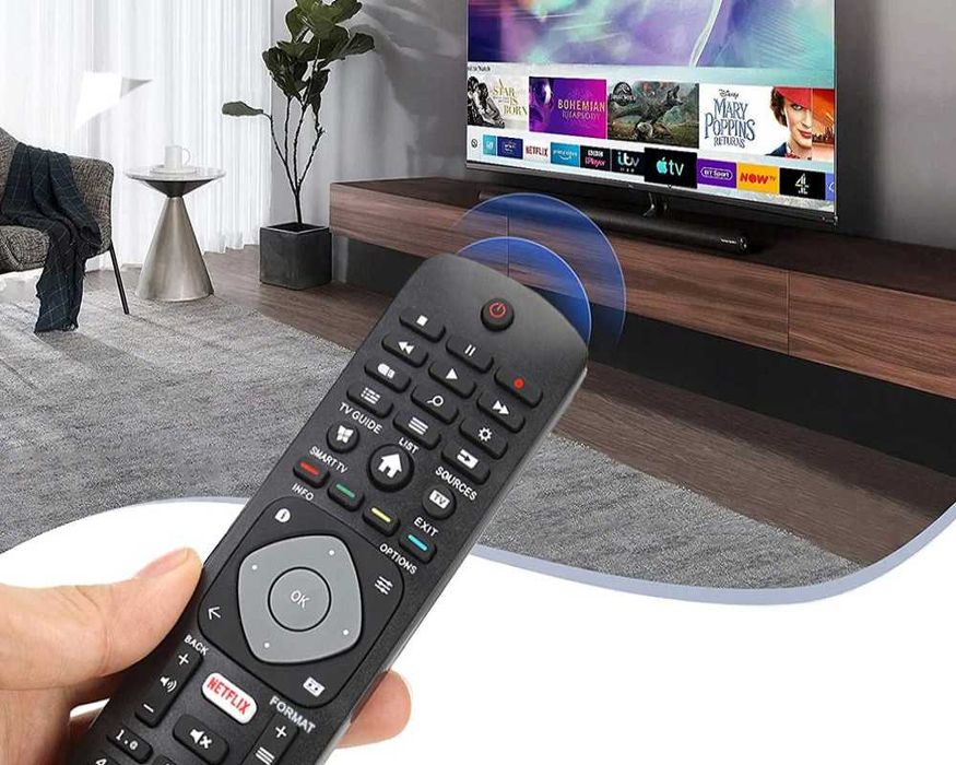 Telecomanda universala pentru TV Philips Smart 4K UHD cu Netflix