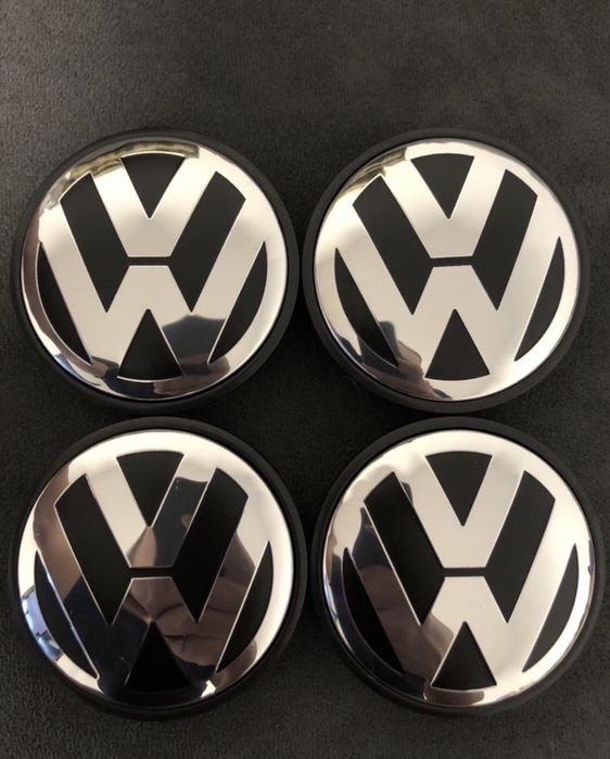 Set 4 Capace jante roti VW Passat b7 Golf 5 6 7 Touareg Tiguan Polo