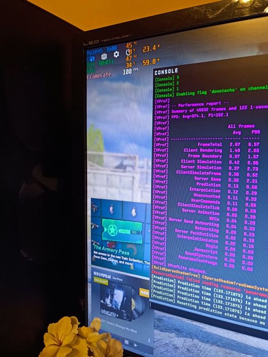 PC Gaming Ryzen 5 3600 / RTX 3060 TI Founders Edition/ 16GB RAM G.Skill 3200MHz RGB / 512GB NVMe + 1TB WD Black / 370 FPS Cs2