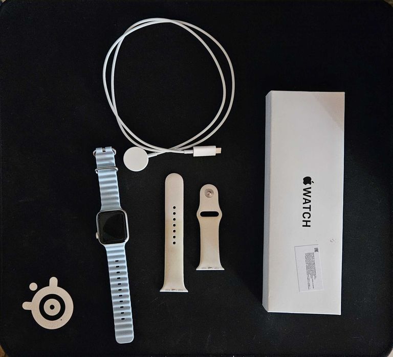 Apple Watch SE Gen 2 40mm Starlight Эплвотч серебряные белые се 40мм