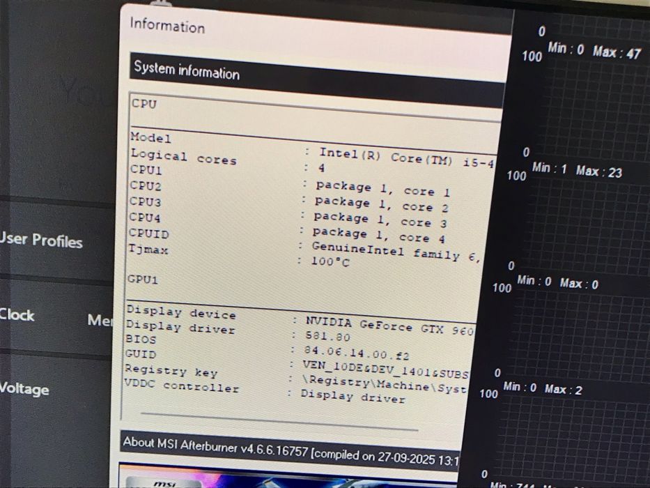 Placa Video MSI Twin Frozer  NVIDIAGFORCE GTX 960 OC GDDR5 4GB 128 bit