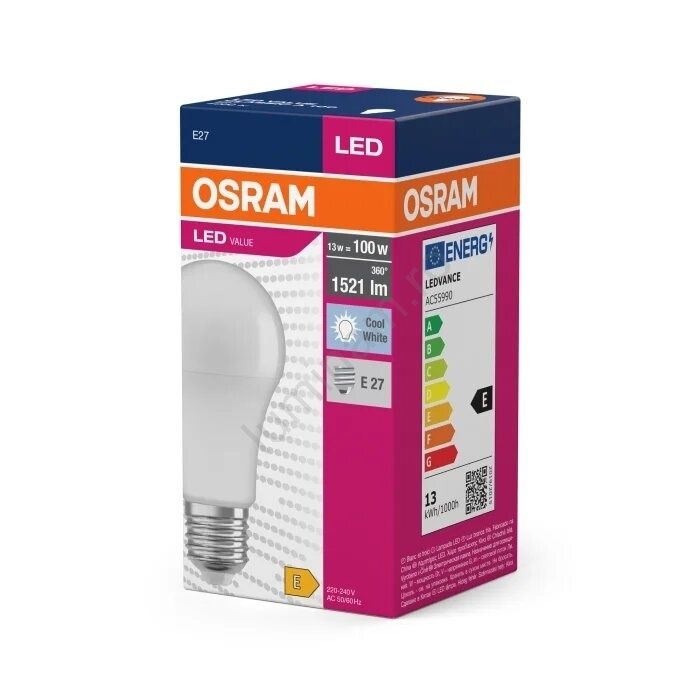 Bec LED Osram VALUE A100 E27/13W/230V 4000K



20,90