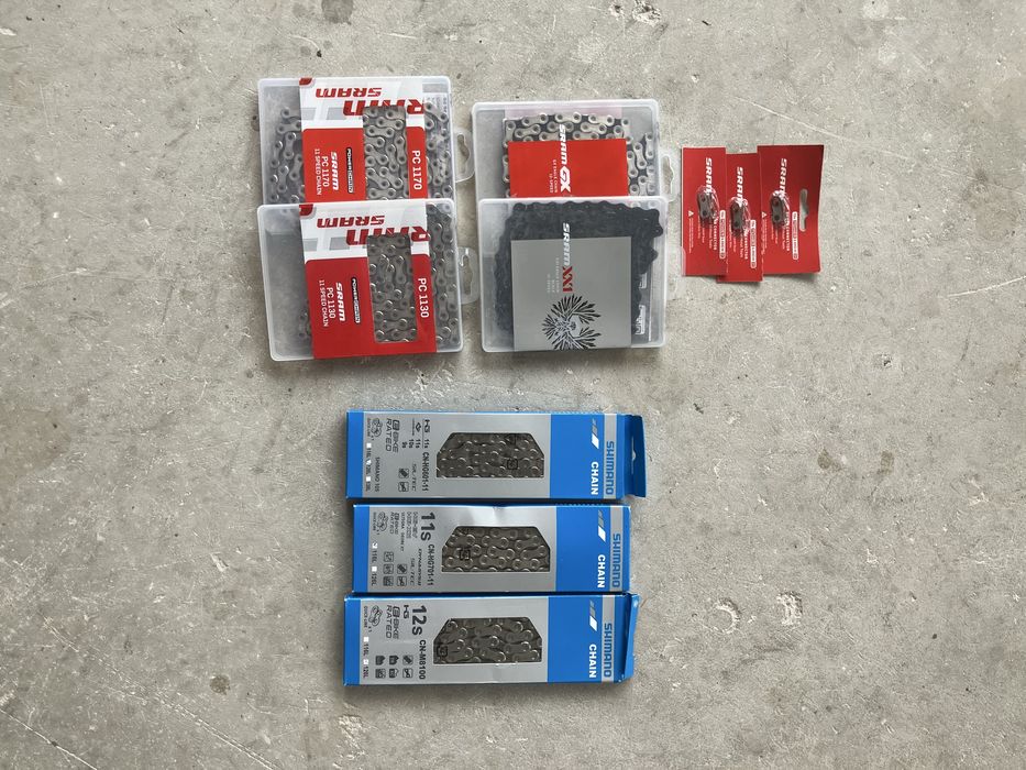 Вериги SRAM и Shimano 11 и 12 скорости