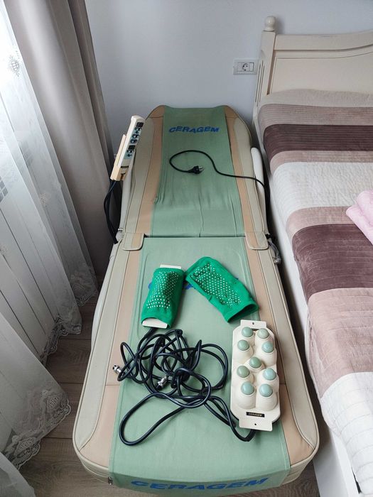 Pat masaj CERAGEM cu pietre de jad