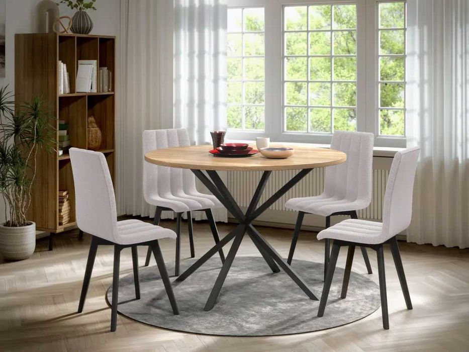 Scaun Karma Tapitat Gri Deschis - Transport in 4-10 zile