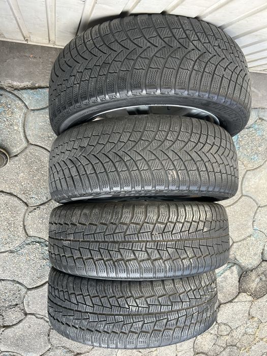 Jante aliaj 5x112mm, anvelope iarna 205/55 R16, Audi A3 A4, VW, Seat, Skoda