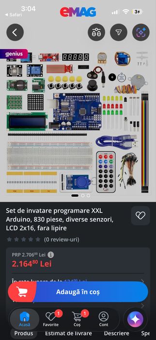 MEGA OFERTA - Arduino XXL Kit complet cu tot ce ai nevoie