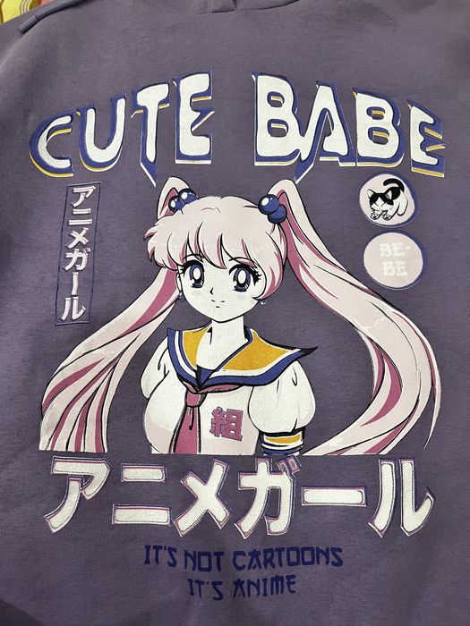 Аниме худи oversize xs s