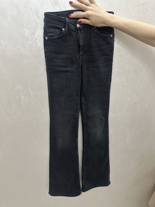 Джинсы клеш, черные, Zara
