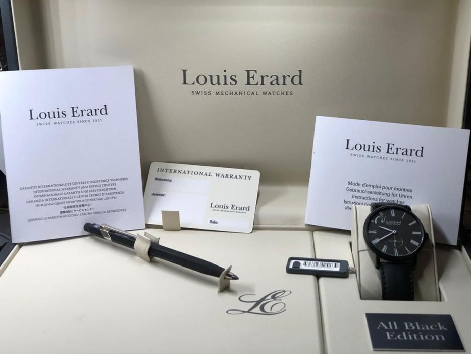Louis Erard. All Black edition. Подарочный комплект. .