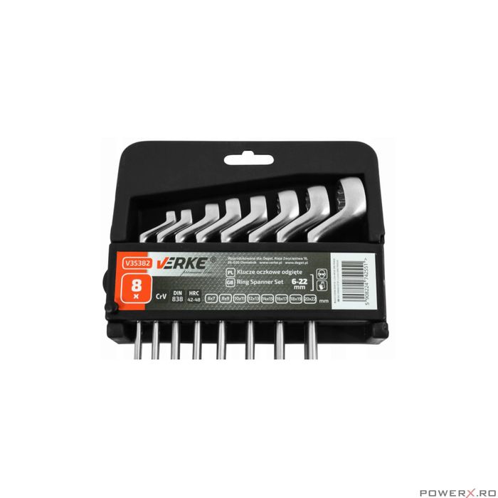 Set chei inelare combinate 8 piese 6-22mm Verke