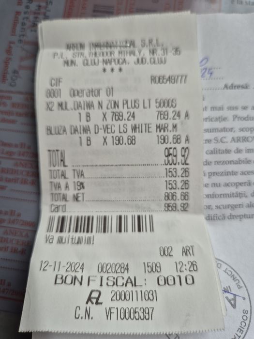 Mulineta Daiwa N'Zon Plus LT 5000S-CP