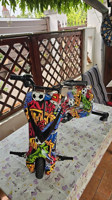 Tricicleta electrica MYRIA Drifter Sky Rider MY7056FRF, 8 inch, multicolor