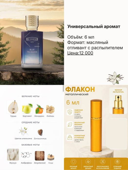 Маслянные духи на разлив оригинал