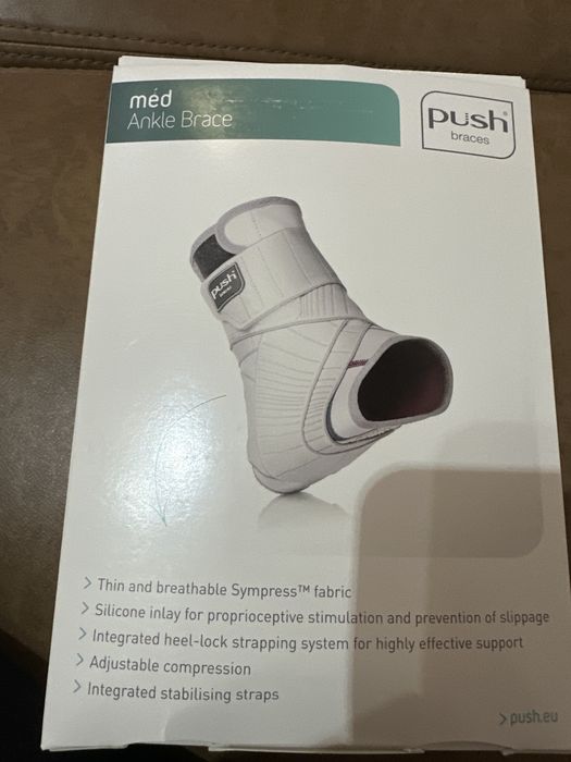 Брейс за десен глезен Push med