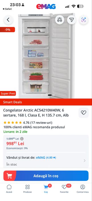 Congelator Arctic 6 sertare