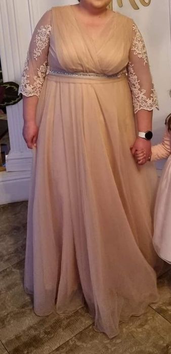 Rochie roz pudrat , masura 42-44