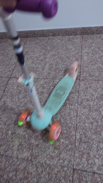 Trotineta 3 roți (cele din față luminoase), pliabilă, Decathlon, copii