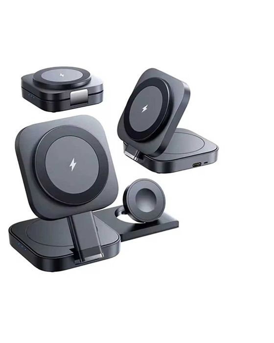Incarcator Wireless 3in 1, compatibil cu iPhone , Airpods, Apple Watch
