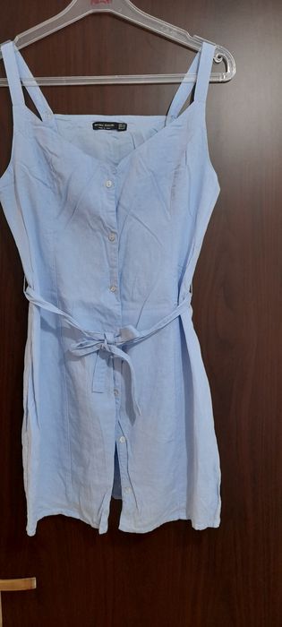 Rochie din in scurtă