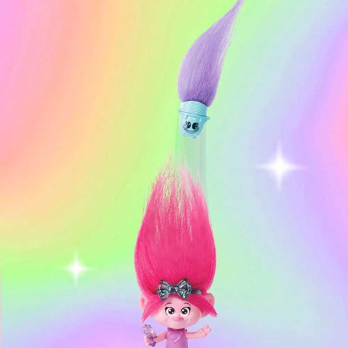 Тролче Poppy с аксесоари Trolls Мини фигурка HAIR POPS