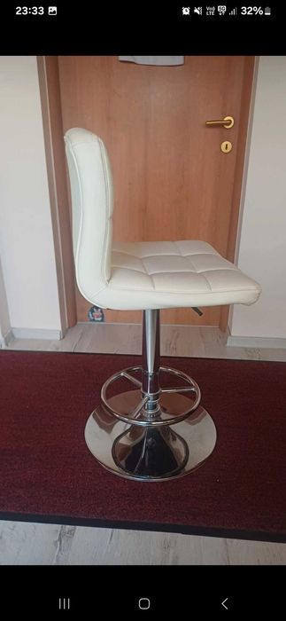 Scaun cosmetic / beauty reglabil, crem