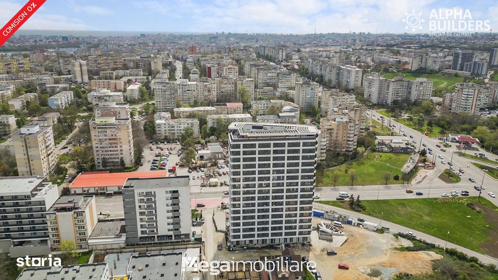 #Tomis Tower: 2 camere în bloc nou finalizat · Încălzire în pardoseală