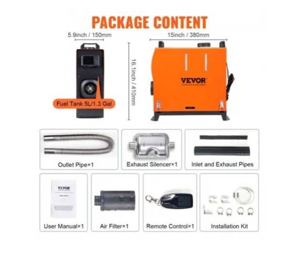 Vand incalzitor motorina sirocou webasato vevor h-calory