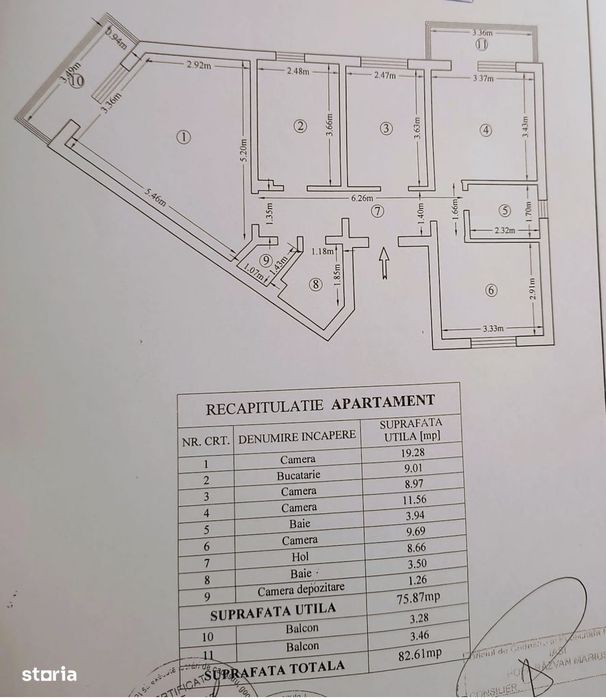 Persoană fizică, vânzare apartament 4 camere sau schimb cu 2 camere