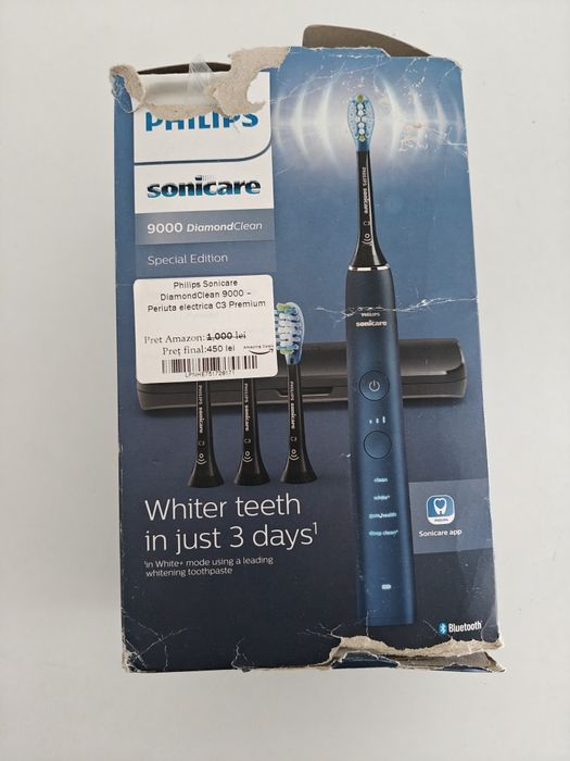 Philips Sonicare DiamondClean 9000 - Periuță de Dinți Electrică, Cap inclus