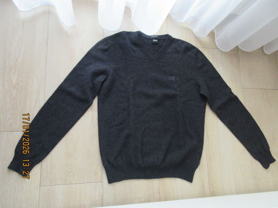 Pulover cu anchior Boss Hugo Boss 100% lana virgina M