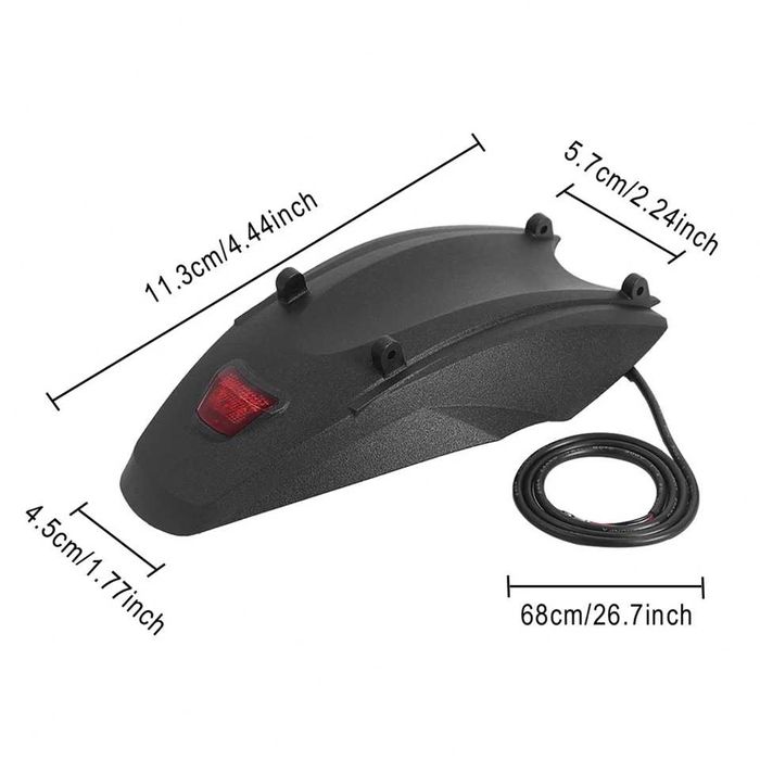 Aripa / aparatoare spate cu stop frana trotineta Kukirin G2 Pro