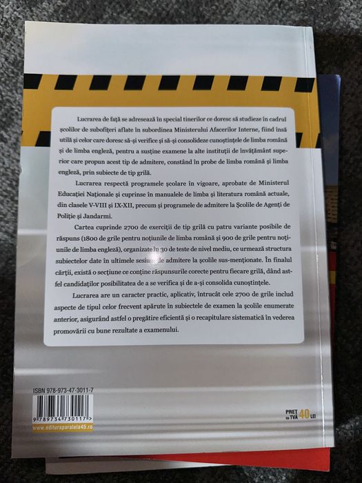 2700 de exercitii tip grila lb romana si engleza admitere politie