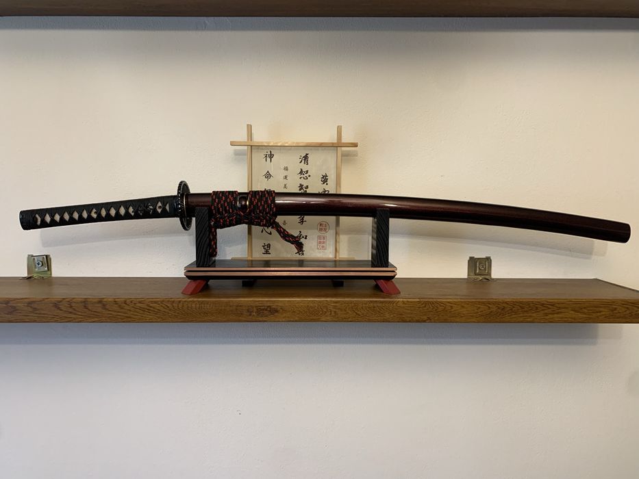 Artă japoneză/stativ prezentare sabie katana/wakizashi/tanto