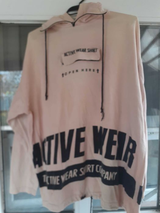 Tricou bărbaţi cu glugă-mânecă-lungă