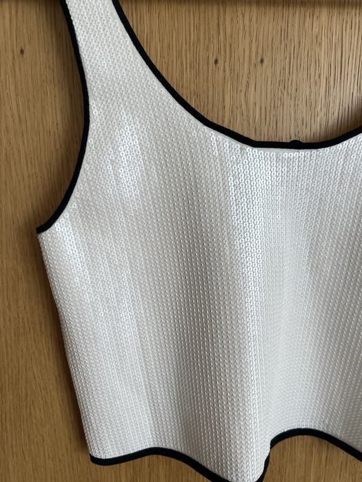 Къс пайетен  топ Zara