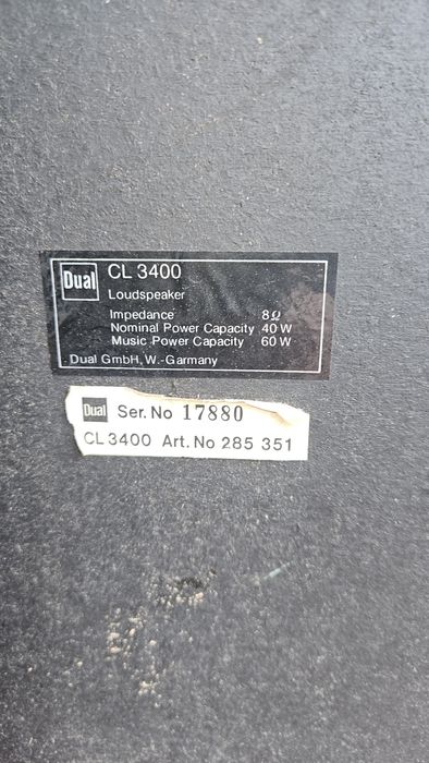 Boxe Dual CL 3400 8ohm -60w ×2