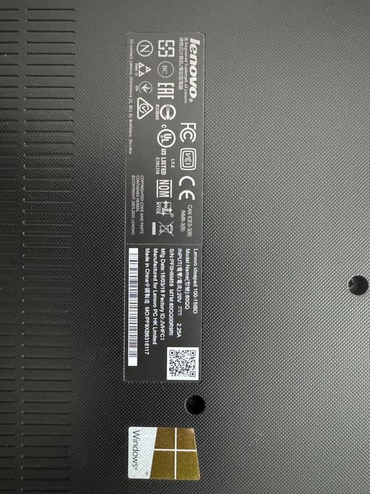Lenovo IdeaPad 100-15IBD, 15.6” HD, RAM 4 GB DDR3, HDD 500 GB, Windows 10 Home