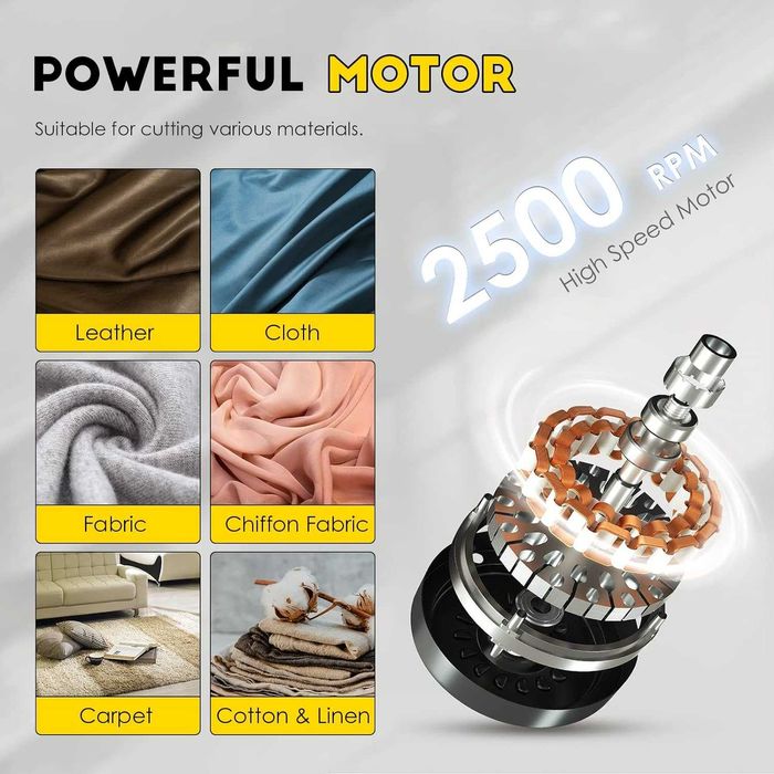 Foarfeca Industr electr croit cu disc,textile/piele,REDUS de la 750RON