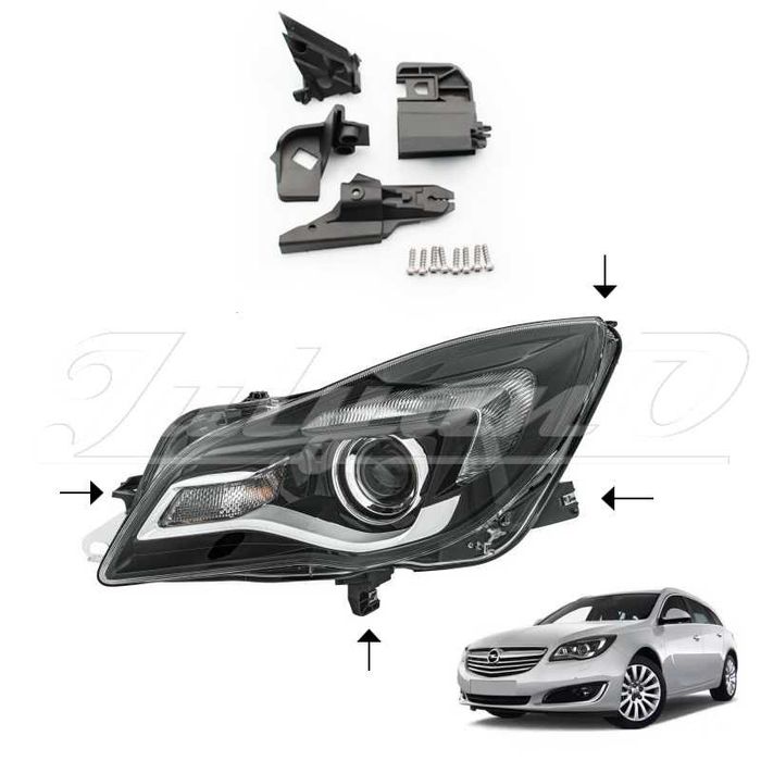 Щипки (водачи, крепежи) за закрепване на фар за OPEL INSIGNIA A 13-17