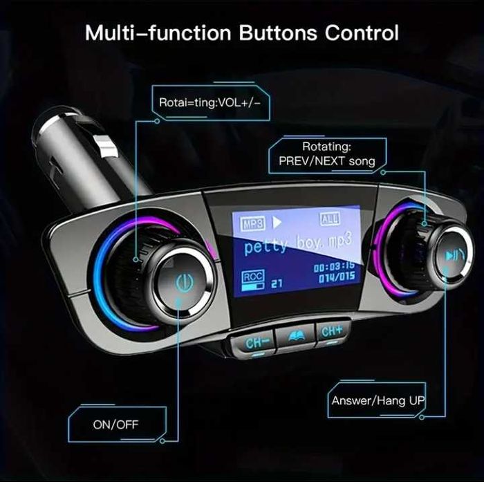 Мултимедия Hands free, bluetooth, mp3, aux, All in one Всичко за кола