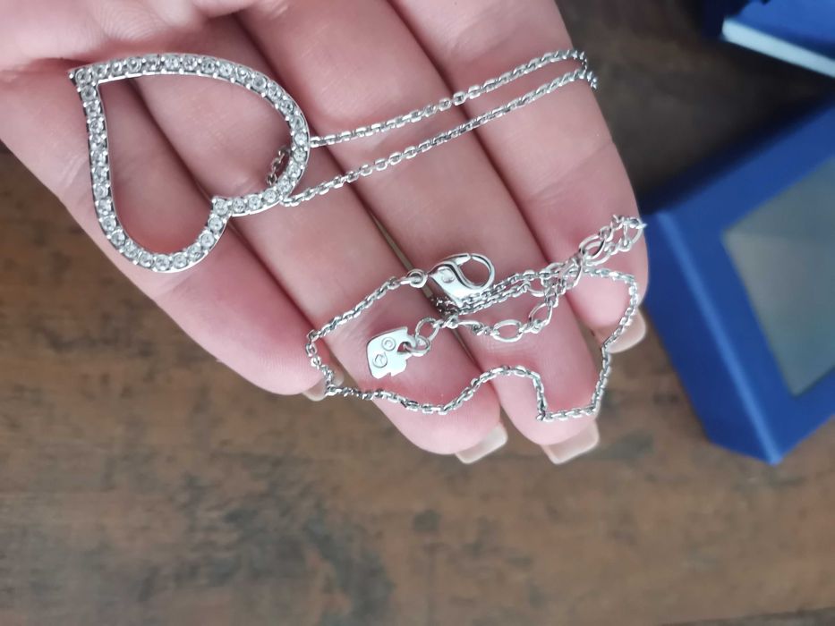 Swarovski колие сърце