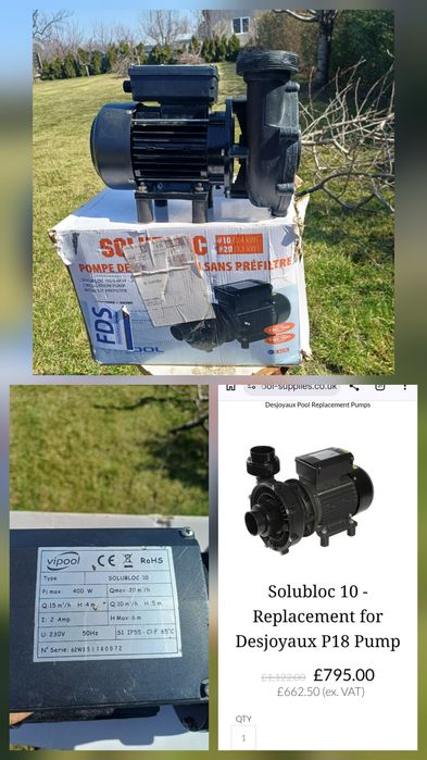 Pompe recirculare piscina debit mare