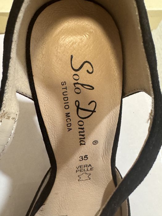 Vand pantofi dama cu toc inalt negri 35