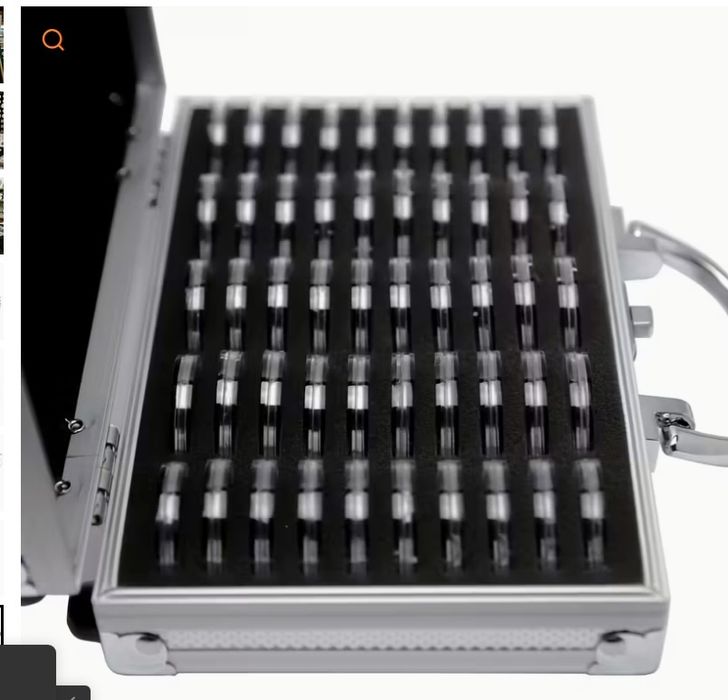 Алуминиев куфар за монети, размер 20,7 см./13 см./5 см.